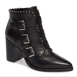 Steve Madden Humble Studded Booties | Black | Size 7.5